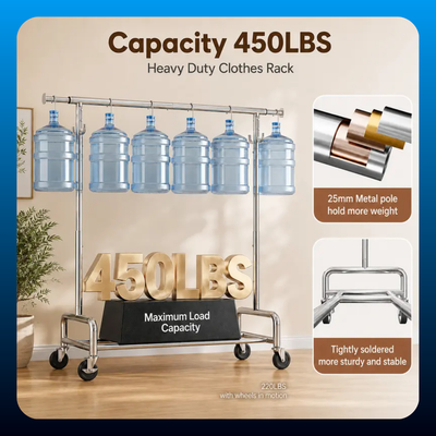 Heavy Duty Extendable Clothes Rack