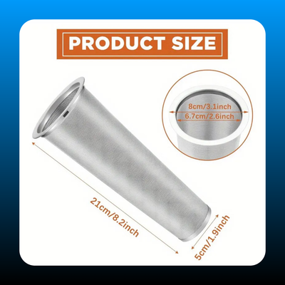2pcs Stainless Steel Filter Coffee Tea Cold Brew Coffee Filter