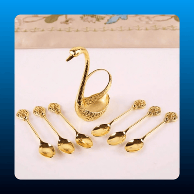 Swan Stand Coffee Spoon Set