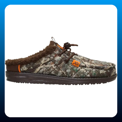 Fleece Lined Fall Camo Slip On Shoes