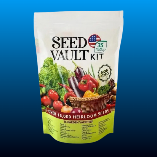 Heirloom Vegetable and Herb Seed Vault, 35 Varieties