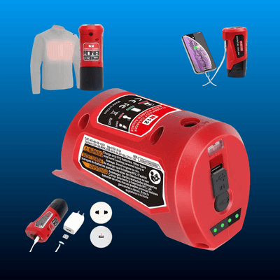 USB Charging Adapter for 12V Power Tool Batteries