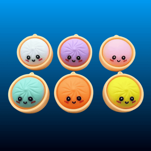Light-Up Dumpling Squishy Keychain