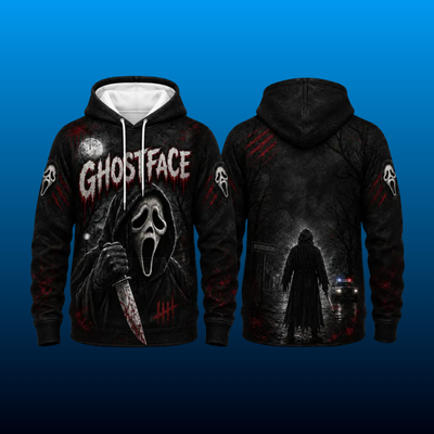 All Over Print Horror Pullover Hoodie