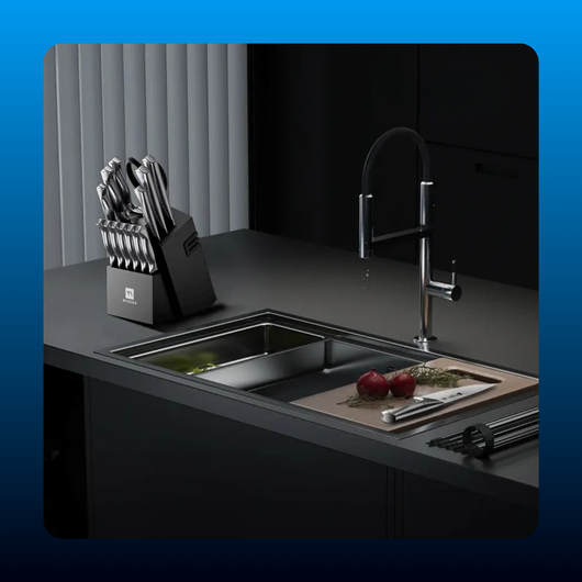 Knife Block Set (15 Piece)