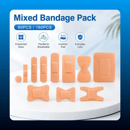 Flexible Adhesive Bandages (80 Pack)