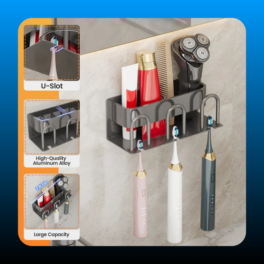 Wall Toothbrush Holder Container