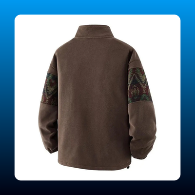 Autumn Aztec Fleece Zip Jacket