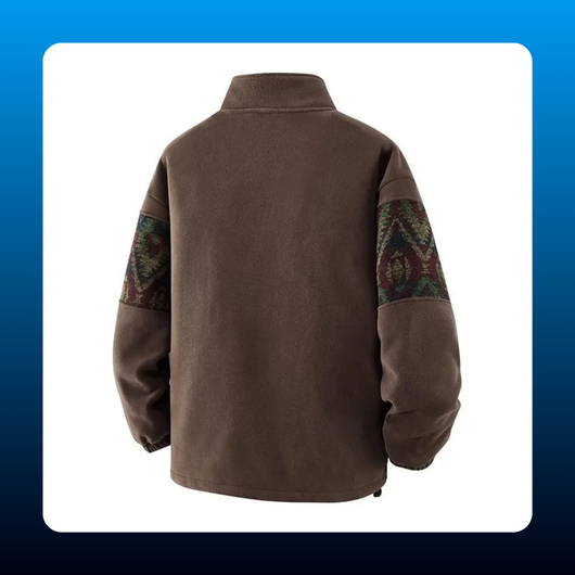 Autumn Aztec Fleece Zip Jacket