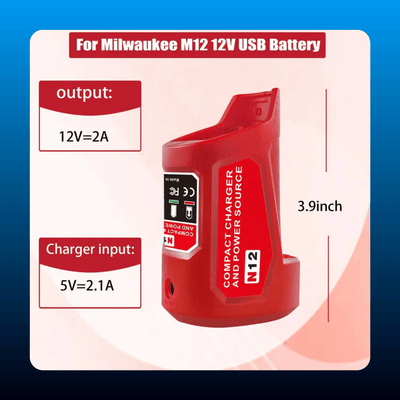 USB Charging Adapter for 12V Power Tool Batteries