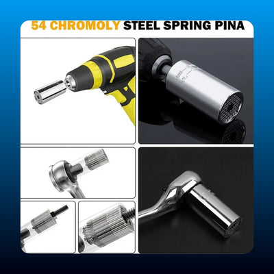 Universal Grip Socket with Drill Adapter
