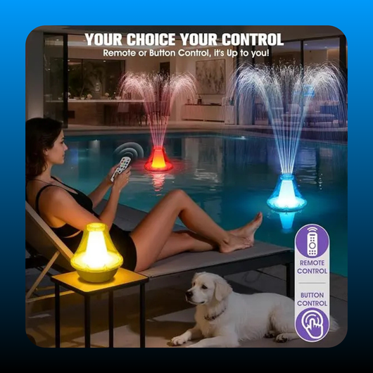 Rechargeable RGB Floating Pool Fountain