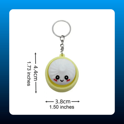 Light-Up Dumpling Squishy Keychain