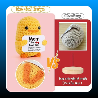 Duck I Love You Mom Handmade Crochet