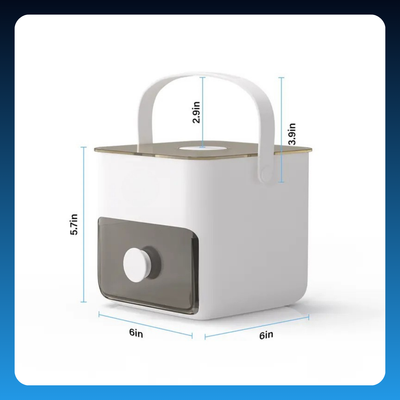 Portable Ice Cube Maker with Storage Drawer