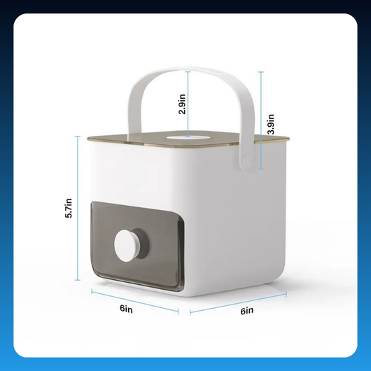Portable Ice Cube Maker with Storage Drawer