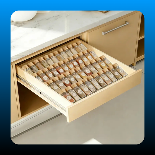 Transparent Acrylic Spice Drawer