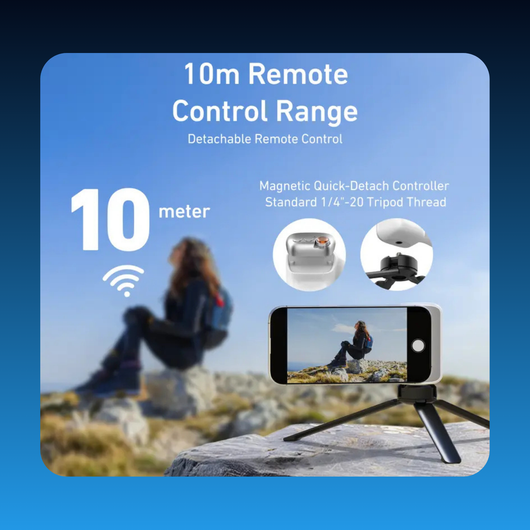 Magnetic Phone Camera Grip with Wireless Shutter