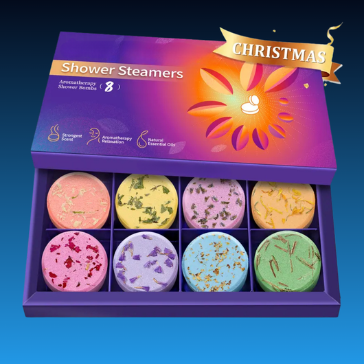 Aromatherapy Shower Bombs with Essential Oils (8 Pack)