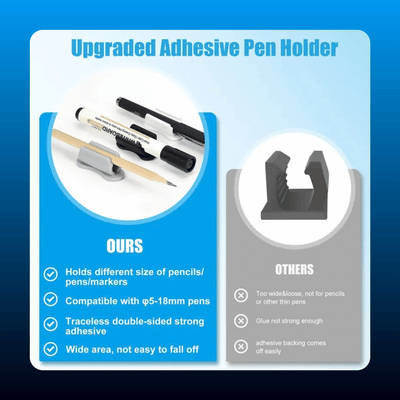 Adhesive Pen Holder Clips (20 Pack)