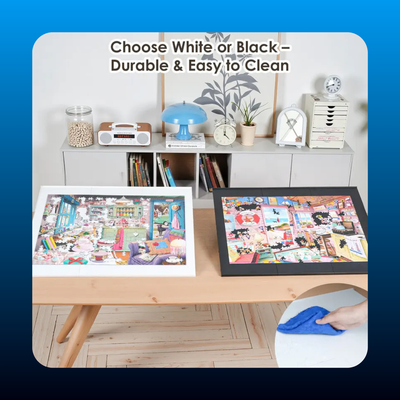 Tilting Puzzle Board with 6 Modular Panels & Stand