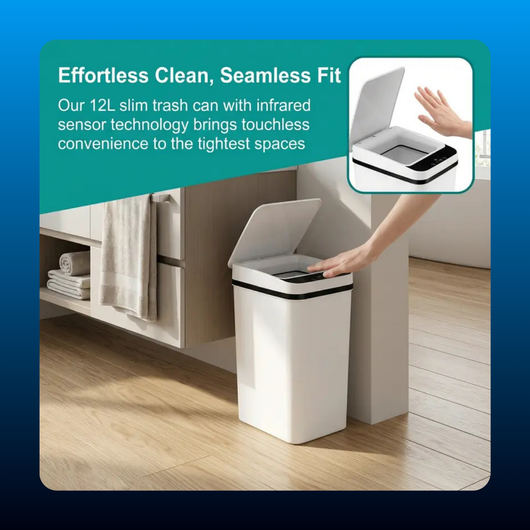 Smart Sensor Narrow Trash Can