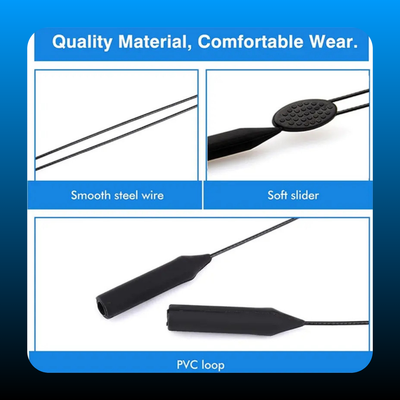 Unisex Plastic Adjustable Eyewear Retainer (4 Pack)