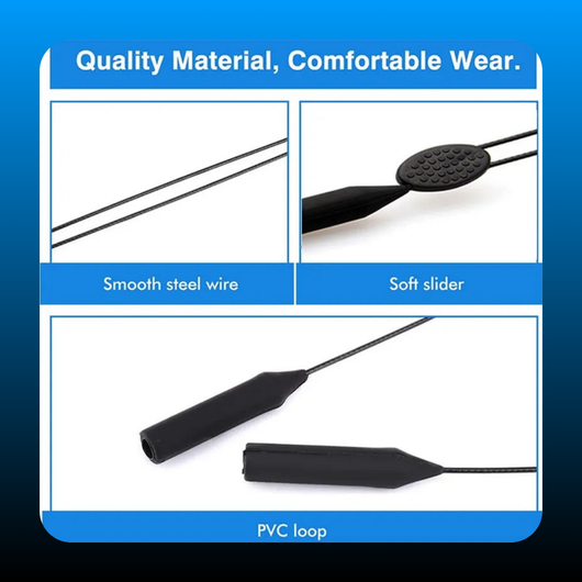 Unisex Plastic Adjustable Eyewear Retainer (4 Pack)