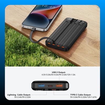 20,000mAh Ultra-Slim Power Bank & Portable Charger