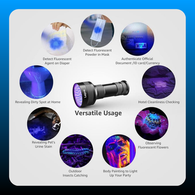 Handheld UV Blacklight Flashlight