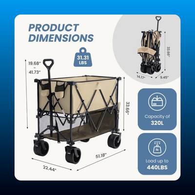 Collapsible Heavy Duty Utility Wagon