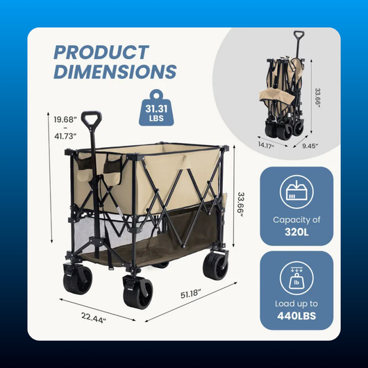 Collapsible Heavy Duty Utility Wagon