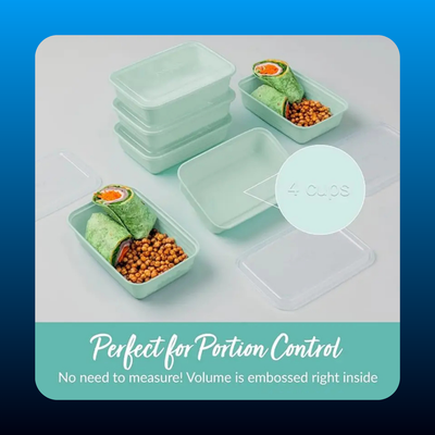 Meal Prep Containers with Lids, 20 Pack