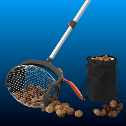 Rolling Nut Gatherer with Storage Bag