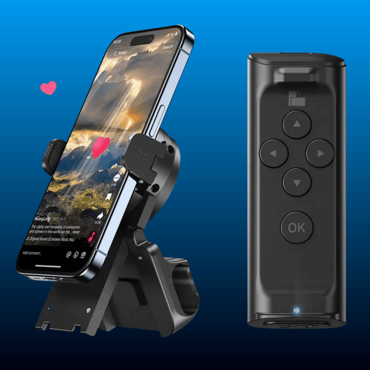 Scrolling Remote with Phone Stand