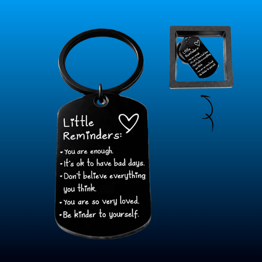 Minimalist Quote Keychain