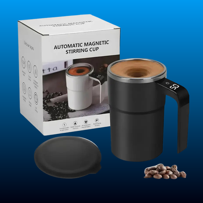 Electric Magnetic Self Stirring Mug with Lid