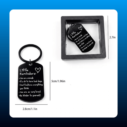 Minimalist Quote Keychain