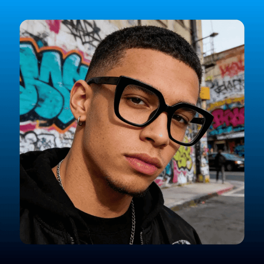 Square Cat-Eye Blue Light Glasses