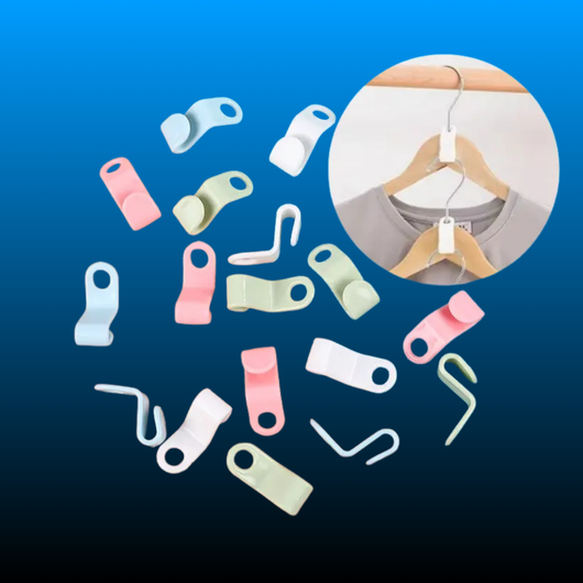 Hanger Connector Hooks for Clothes Storage (20 Pieces)