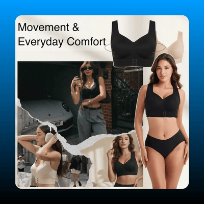 Wide Strap Front Close Bra