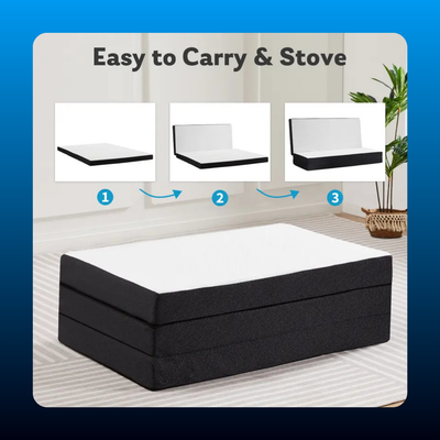 Tri Fold Memory Foam Mattress