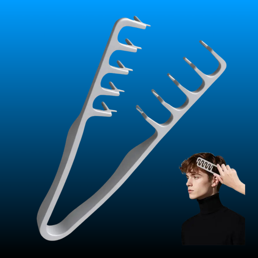 Dual-Sided Wide & Fine-Tooth Texture Comb