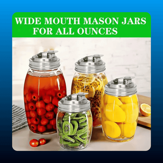 Wide Mouth Mason Jar Pouring Lid