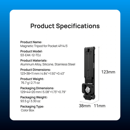 Magnetic Expansion Tripod
