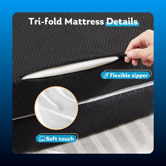 Tri Fold Memory Foam Mattress