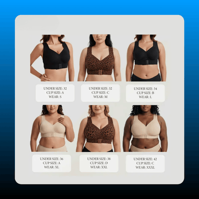 Wide Strap Front Close Bra
