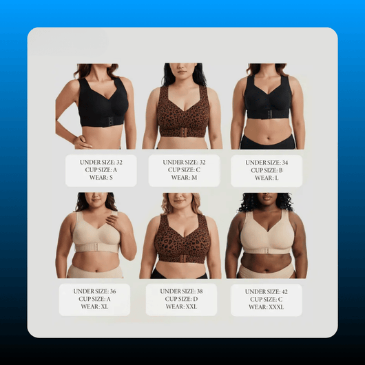 Wide Strap Front Close Bra