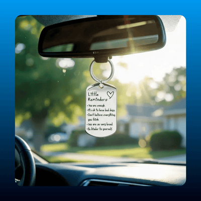 Minimalist Quote Keychain