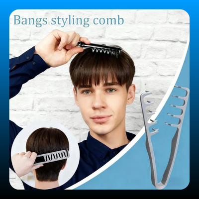 Dual-Sided Wide & Fine-Tooth Texture Comb